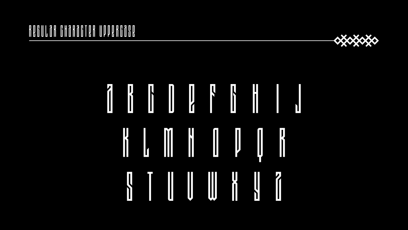 Lazar 1389 Typeface Letters